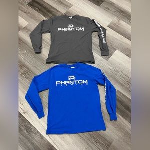 2 Phantom fishing t-shirts medium but run small in my opinion small long sleeve